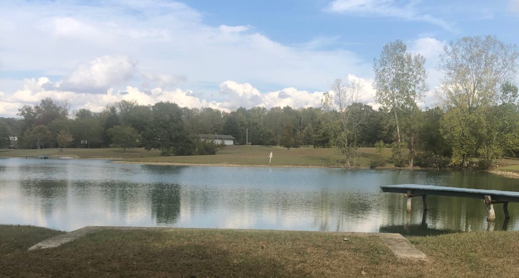 Photo of a dock on a lake